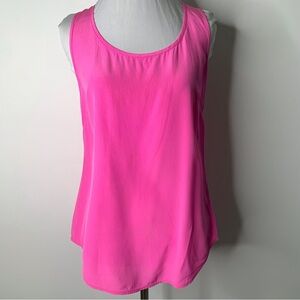 Lilly Pulitzer #69089 Women's Pink 100% Silk Alyssa Tank Top Size XS